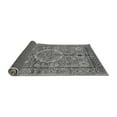 thumbnail image 2 of Ahgly Company Indoor Round Abstract Gray Modern Area Rugs, 4' Round, 2 of 4