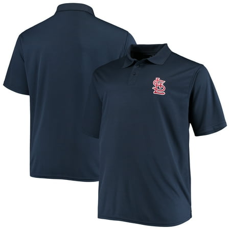 Men’s Fanatics Branded Navy St. Louis Cardinals Big & Tall Solid Birdseye Polo