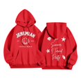 thumbnail image 1 of MHFRRA Sudaderas con Capucha y Sudaderas para Hombre, Sudaderas con Estampado de Doble Cara para Exteriores, Ropa Informal, Corte Holgado, Lavables A Máquina para Otoño E Invierno Rojo, 1 of 2