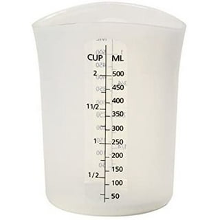 OXO 11161000 Good Grips 1 Pint (2 Cups) Squeeze & Pour Translucent Silicone  Measuring Cup