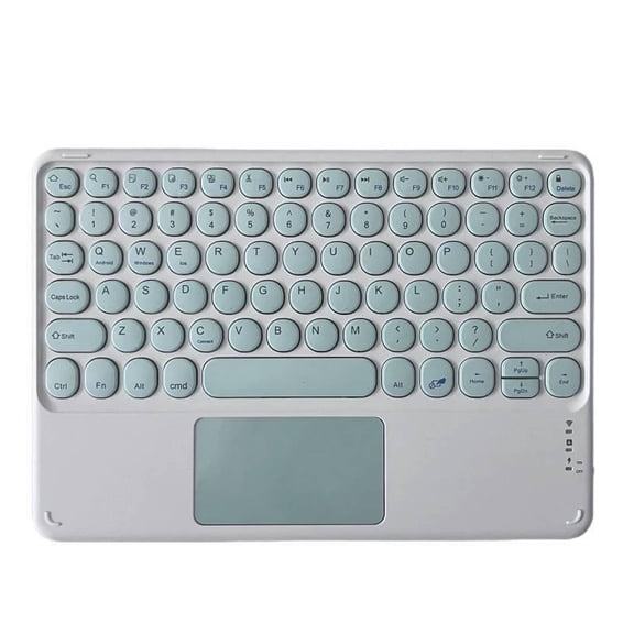 GJX 2026 New Bluetooth Keyboard Metal Backplate Wireless Keyboard Lightweight and Portable Slim and Compact Wireless Keyboard with Touchpad Green