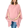 thumbnail image 2 of Bovxnpu Womens Maternity Shirts Maternity Nursing Scarf Cotton Muslin Shawl Cover Up Casual Sleepwear, 2 of 7