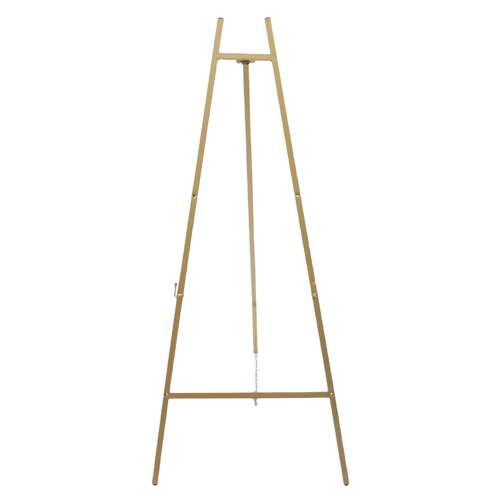 2 Pack Easel Stands Floor Easel Foldable Display Stand Height Adjustable Gold Easel Stand for Weddings Shops Exhibitions