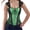 Green, variant on Grebrafan Women Corset Straps Cosplay Steampunk Bustier Top Black M