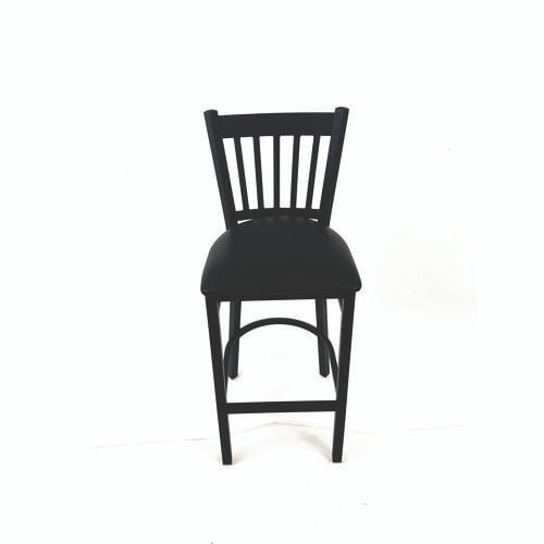 JMC Furniture JMCCBBVSBLK Cobra Series Barstool, Supports Up to 300 lbs, 28.5 in. Seat Height, Black