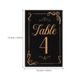 thumbnail image 2 of HOMEMAXS  31 Pcs Large Numbers Name Place Cards Wedding Rose Seat Mesa Decoration Banquet Black, 2 of 8