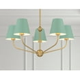 thumbnail image 6 of XAV-B9315-VG-GR Crystorama Lighting Xavier - 5 Light Chandelier-12.5 Inch Tall and 28 Inch Wide-Vibrant Gold/Green Finish, 6 of 6