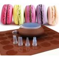 thumbnail image 4 of Macaron Baking Set, 48-Capacity Macaron Silicone Mat Mold Non-Stick Kit and Decorating Piping Pot with 4pcs Nozzles, 4 of 6