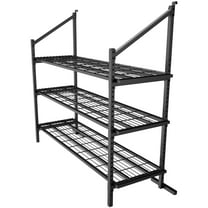 YOHKOH Shipping Container Shelving, Adjustable 3-Tier Heavy Duty Brackets, 59"W x 22"D x 59"H, 1100 lbs Capacity for Garage & Warehouse Storage