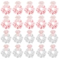 thumbnail image 2 of Lazos Elásticos Macarena Cabello Tocados Diadema Scrunchies Rosa Blanco, 2 of 5