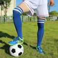 thumbnail image 5 of 10 Pairs Kids Soccer Socks Stretchy Knee High Tube Socks Colorful Football Athletic Team Socks for Boys Girls (7-12 Years Old), 5 of 6