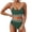 244#Dark Green, variant on Women's High Waisted Bikini Sets Two Piece Swimsuits for Women Sporty Color Block Cheeky High Cut Bathing Suits 2026 Purple 2XL