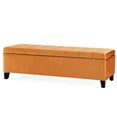 thumbnail image 2 of Wood Frame & 250 lbs Load / Practical Ottoman for Seating and Storage, 2 of 7