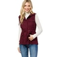 thumbnail image 4 of PacificPlex Womens Anorak Cotton Cargo Utility Vest, Junior Plus 3X, Wine, 4 of 8