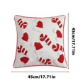 thumbnail image 3 of Fiudx Funda de Almohada Navideña de Terciopelo, Bordes Enrollables Tridimensionales, Franela Suave, Diseño de Copo de Nieve de Reno de Papá Noel, Cojín de Apoyo para La Cintura Del Sofá o Del Coche,, 3 of 6
