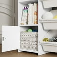 thumbnail image 5 of Homfa Kids Toy Organization Cubby Bookcase with 8 Bin, 2 Door White Storage Organizer Bookshelf for Children Room Playroom, 5 of 8