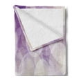 thumbnail image 2 of Abstract Soft Flannel Fleece Throw Blanket, Hazy Circles Background Blurry Digital Gradient Pastel Tones, Cozy Plush for Indoor and Outdoor Use, 50" x 60", Coconut Violet Lilac, by Ambesonne, 2 of 5