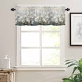 thumbnail image 3 of Spring White Floral Valances for Windows Farmhouse Kitchen Curtains Valances Rod Pocket Valance Curtains for Kitchen Windows Botanical Abstract Oil Painting Plant Window Valances for Bathroom 54"x18", 3 of 6