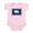 Petal Pink, variant on - Wyoming Flag Infant Creeper - Baby Light Bodysuit, Size Newborn - 24 Months