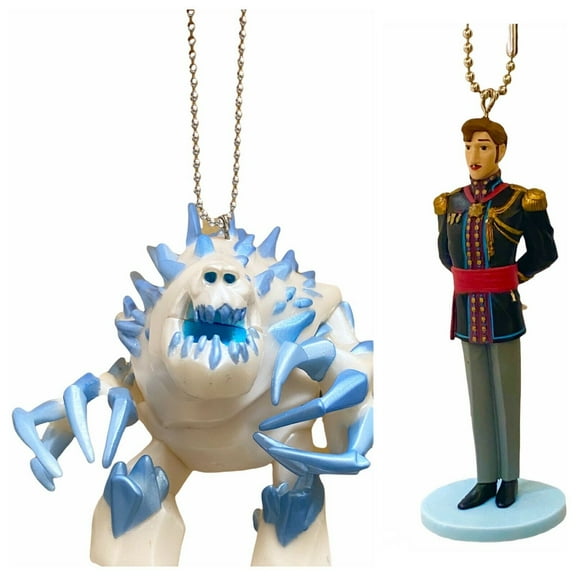Frozen Marshmallow & King Agnarr Pvc Keychain Dangler Key Chain Ornament Figure