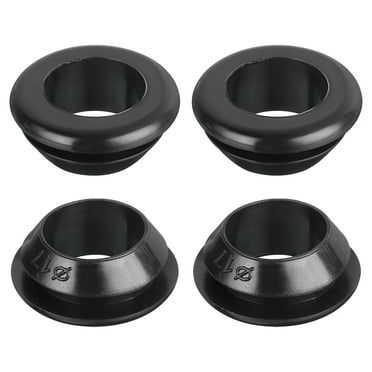 Uxcell 20Pack Rubber Grommets 17mm Mount Dia, for 14mm ID Rubber Hole Plugs Rubber Wiring Grommets for Firewall, Black