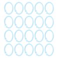 thumbnail image 4 of 20Pcs Plastic Book Loose Leaf Binder Rings, Plastic Book Rings Flexible For School  Cards Document Notebook, 4 of 8