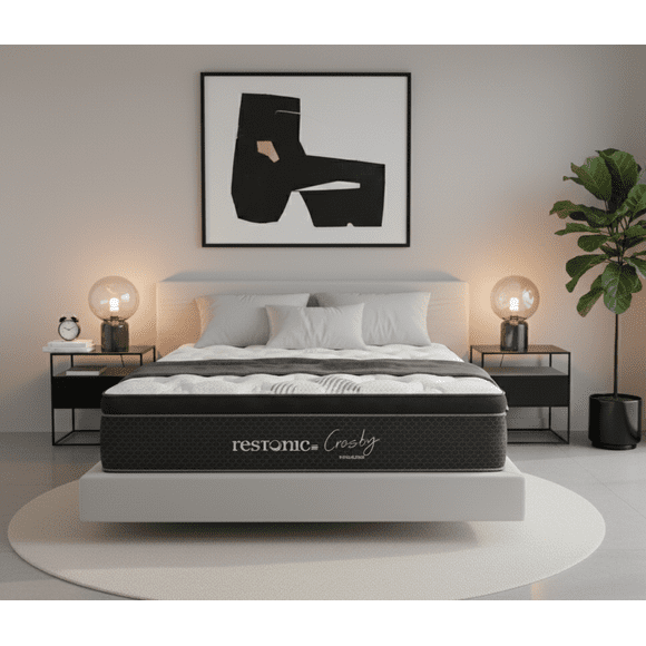 Colchón Matrimonial Restonic Elegance Comfort 2 Almohadas Standart Residencial