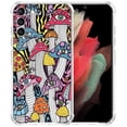 thumbnail image 1 of Trippy Mushroom Eyes Case for Samsung Galaxy S21 Plus,Aesthetic Art Design Pattern Soft TPU Bumper Case Cover, 1 of 5