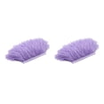 thumbnail image 1 of Bewildely Adorno de cinta con flecos de plumas de avestruz teñidas de 1 yarda, color morado claro violeta claro 2Conjunto, 1 of 6