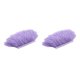 thumbnail image 4 of Bewildely Adorno lujoso de cinta con adorno de flecos de plumas de avestruz teñidas en yarda violeta claro 2Conjunto, 4 of 6
