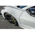 thumbnail image 5 of Extreme Online Store Replacement for 2020-Present Chevrolet Corvette C8 All Models | GM Factory XL Extended Style Painted Carbon Flash Metallic Front Side Splash Guards Mud Flap Pair, 5 of 12