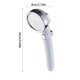 thumbnail image 4 of Rociador de ducha Cabezal de ducha de alta presión Rociador de baño ABS ajustable Accesorio de baño, Blanco plateado Advancent HA000139-02, 4 of 6