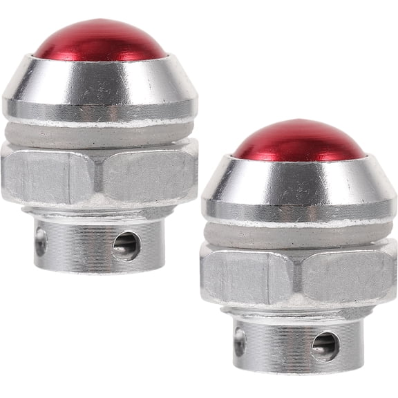 FUEENIRVA Red Stainless Steel Pressure Cooker Safety Valve Replacement Set 2 Pieces for Home Kitchen Use