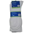 thumbnail image 2 of Men's Diabetic Socks XL Non-Binding Crew Length White, 13-16, 3 Pairs, 2 of 5