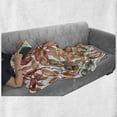 thumbnail image 6 of Nature Soft Flannel Fleece Throw Blanket, Northwoods Falling Leaves Fall Colors Tree Branches Flower Blossoms, Cozy Plush for Indoor and Outdoor Use, 50" x 70", Coral Taupe, by Ambesonne, 6 of 6