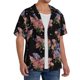 thumbnail image 2 of Balery Bouquet Camisa Casual de Manga Corta con Botones para Hombre, Texturizada, Estilo Cubano, para Playa, Verano-4X-Large, 2 of 5