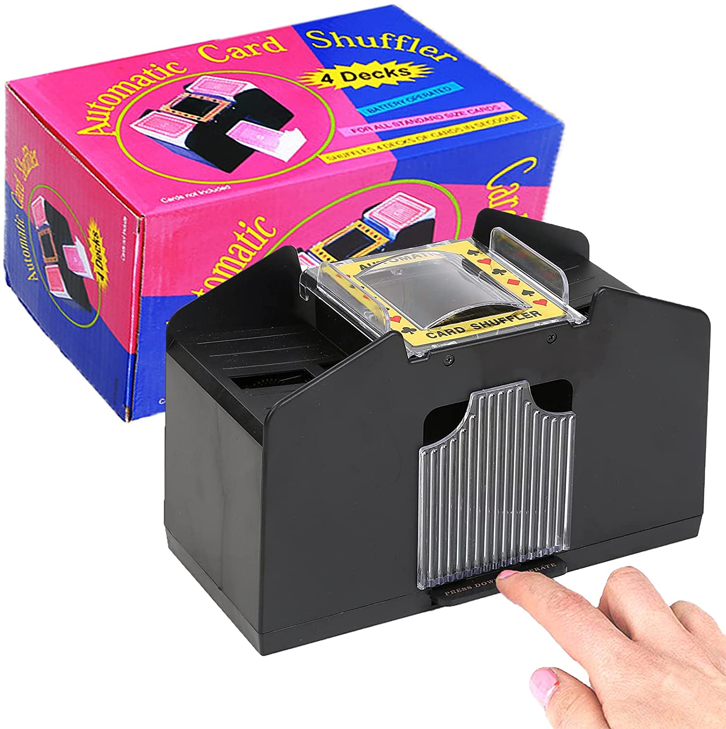 Automatic Shufflers 14 Decks Playing Card Shuffling Machine Battery