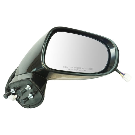 TRQ Passenger Side Mirror Assembly Power Heated Turn Signal Puddle Light Memory Paint to Match Fits 2010-2012 Lexus ES350