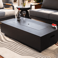 thumbnail image 4 of Westwood Propane Fire Pit Table 50” Outdoor Firepit 50,000 BTU Firepits for Outside with Lava Rocks and Removable Lid Metal Fire Pit Outdoor Fireplace Propane Fire Pits for Outside CSA Certified, 4 of 9