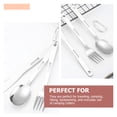 thumbnail image 2 of 1 Set of Stainless Steel Fork Cutter Spoon Steak Tableware Portable Camping Flatware, 2 of 9