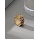 thumbnail image 1 of 1pc Sweet, Elegant & Ring With Colorful Gemstone Setting For Women, Suitable For Party, Wedding, Prom, Holiday, Daily Wear, Work, 1 of 1
