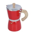 thumbnail image 4 of Stovetop Moka Pot, Comfortable Grip Coffee Maker Ergonomic Handle Design  For Office For Home Red, 4 of 8