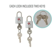 G-Force TSA-Approved 2-Pack Cast Zinc Alloy Pad Lock