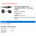 thumbnail image 2 of Downstream Oxygen Sensor - Compatible with 2012 - 2014 Honda Insight 2013, 2 of 2