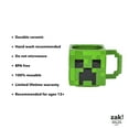 thumbnail image 5 of Zak Designs 21oz Ceramic Sculpted Mug -  Minecraft Creeper, 5 of 9