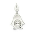 thumbnail image 3 of Sterling Silver Enamel Penguin Pendant, 3 of 3