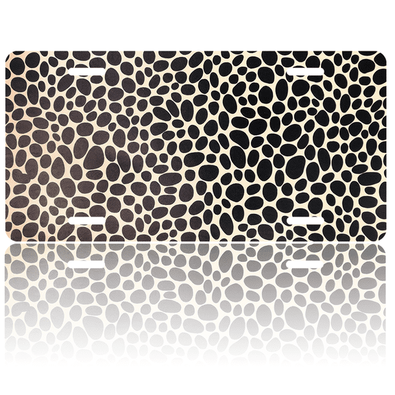 1 Pcs 2D Flat License Plate Covers & Frames, Leopard Pattern For Decorative Front, Waterproof For Decoration Aluminum License Plate Covers & Frames Cover For Men Women, 12" X 6"