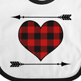 thumbnail image 4 of Inktastic Buffalo Plaid Valentines Day Heart Boys or Girls Baby Bib, 4 of 4