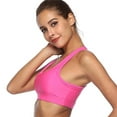 thumbnail image 4 of FENGGHAO Women High Impact Sports Bra with Back Pocket for Running Yoga Workout, Padded Support Women Solid Sport Bra, 4 of 6