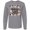 AC-Heather Grey, variant on Inktastic Welcome to the Herd with Cute Black and White Holstein Cows Long Sleeve T-Shirt
